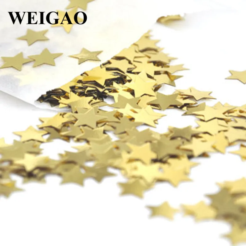 WEIGAO 1000 шт./лот 4 мм маленькие звезды стол блестки конфетти окрашивание Сделай Сам