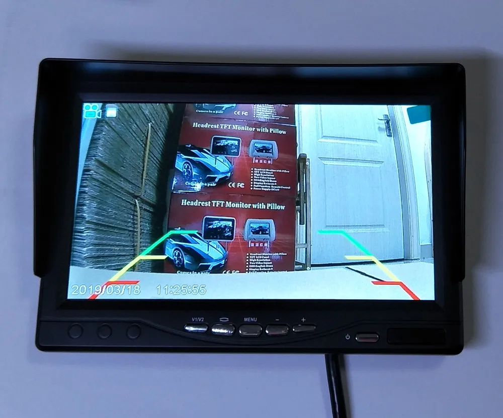 Новый 7 дюймовый раздельный экран IPS 2 1024*600 AHD автомобильный монитор регистратор DVR