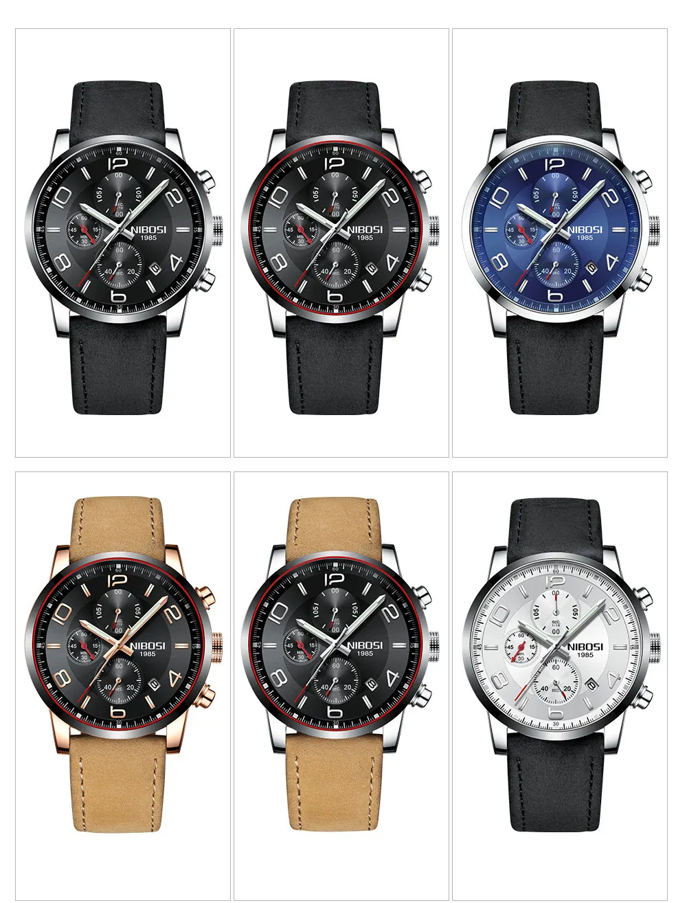 NIBOSI New Type Luxury Watch Quartz Wrist Watch Fashion Stainless Steel Watch for Man Relogio Masculino Exquisite Silver