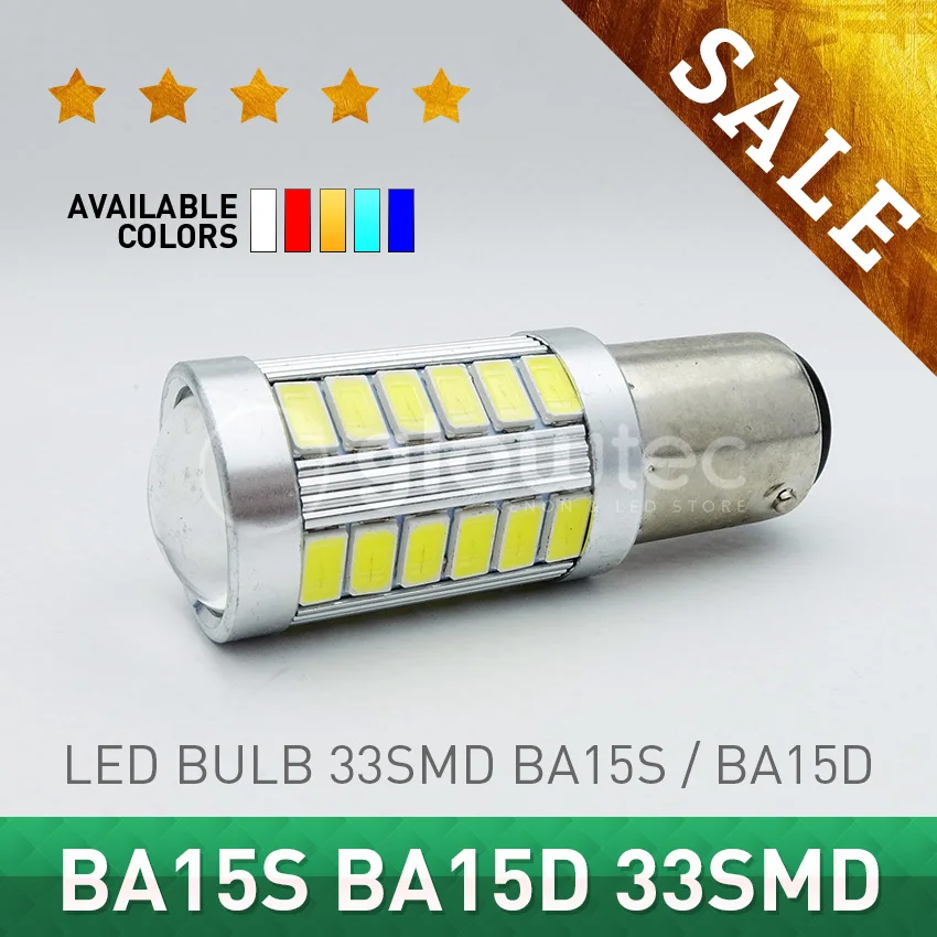 1 шт. BA15S BA15D P21W 33smd 5063 S25 1156 автомобильная светодиодная задняя противотуманная