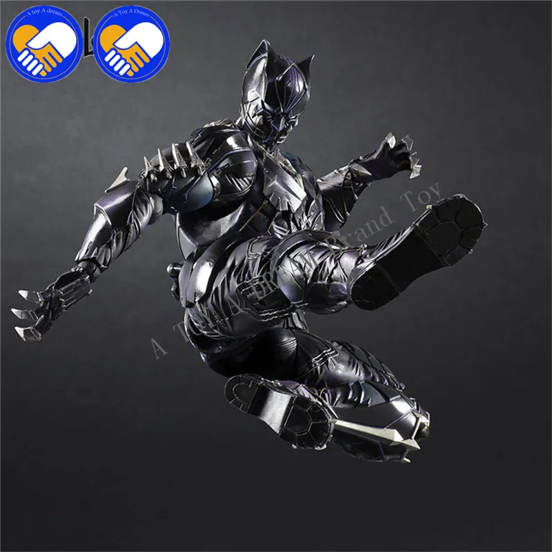 Play Arts Kai PA TChalla Черная пантера супер герой Железный человек 27 см ПВХ фигурка куклы