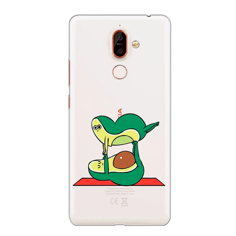 ciciber Phone Case for Nokia 9 PureView 1 2 3 5 6 7 8 Sirocco Back Cover 2.1 3.1 5.1 6.1 7.1 8.1 Plus Fruit Avocado |