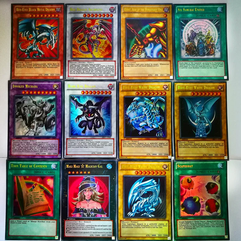 60 шт./компл. Yugioh (редкие флеш карты) коробка Yu Gi Oh игра бумажные карты детские