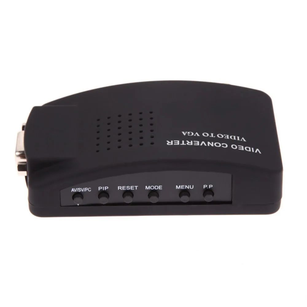 BNC to VGA Video Converter Composite S-video Input PC Out Adapter Digital Switch Box 1080P For Macbook MAC |