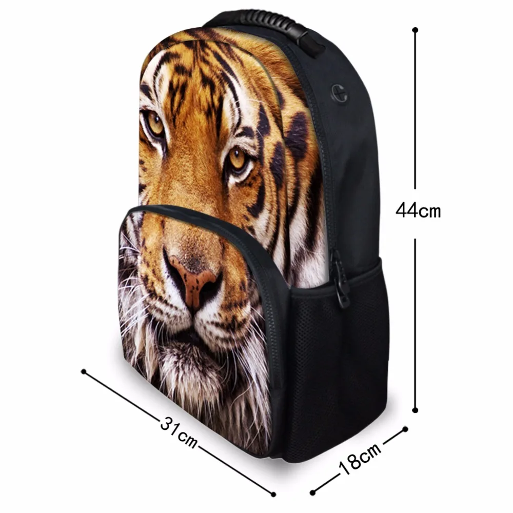 

INSTANTARTS Cool 3D Short Hair Cat/Kitten Printed Backpacks for Boys Girls Casual Large College Students Shoulder Bags Rucksacks