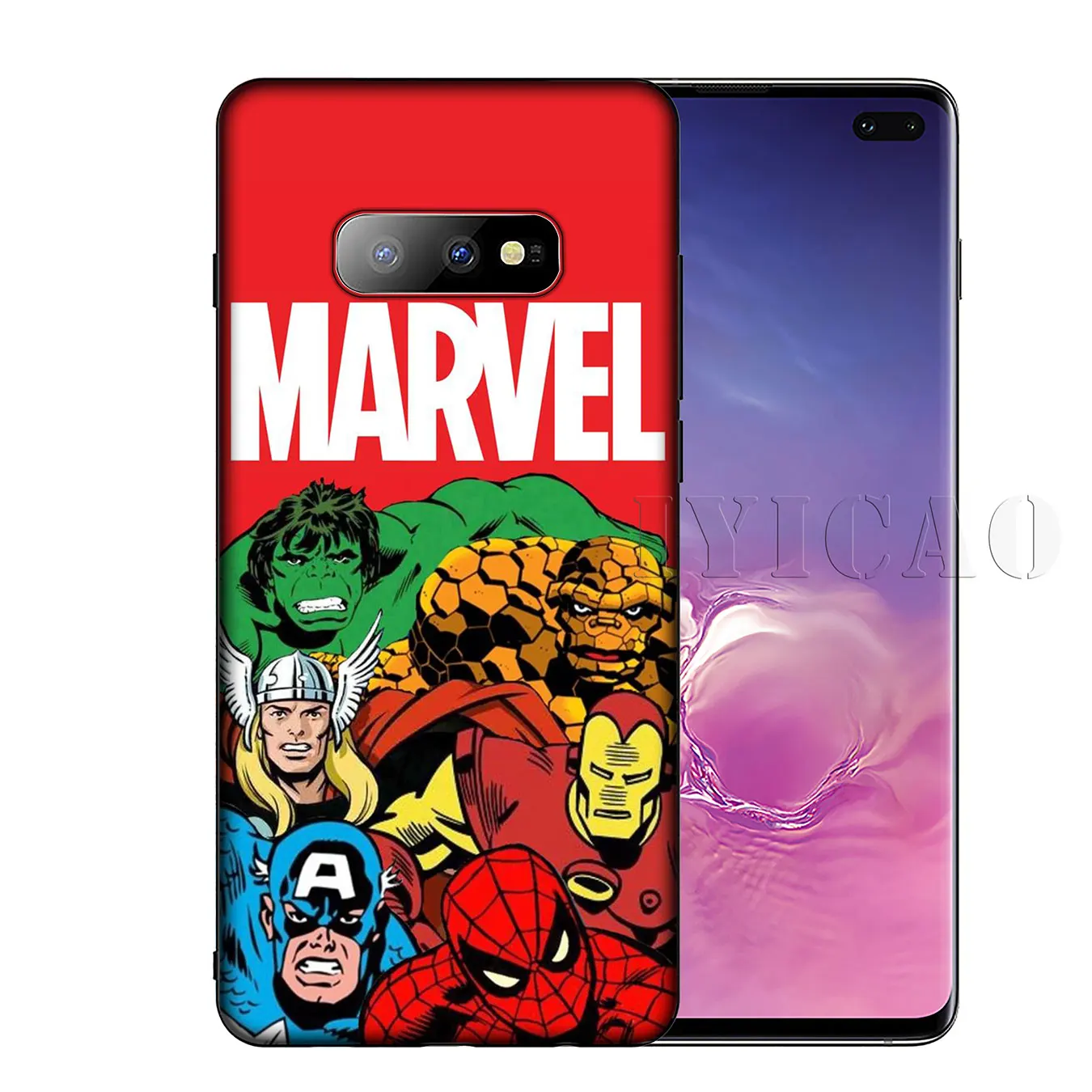 IYICAO Marvel Мстители Мягкий силиконовый чехол для телефона Samsung Galaxy S20 Ultra S10 Lite S9 S8 Plus S6