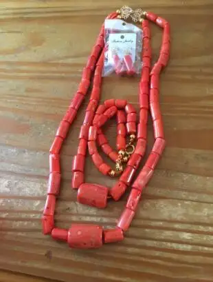 4ujewelry ювелирный набор африканские 100% оригинальные Коралловые бусы Набор