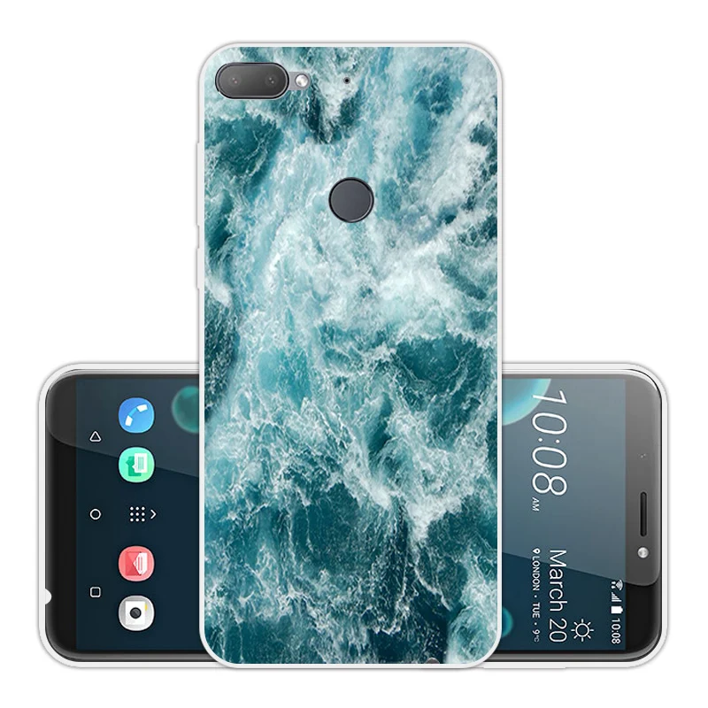TPU for HTC Desire 12 Plus Fitted Colorful Case 6.0" Transparent Ultra Thin Soft Silicone 12+ Back Phone Cover |