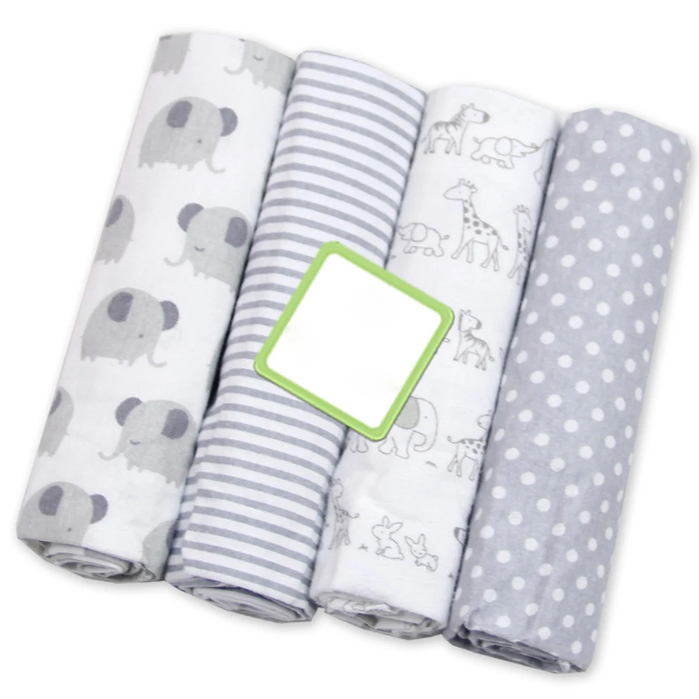 Manta para beb&eacute;, pa&ntilde;ales de franela 100% algod&oacute;n para reci&eacute;n nacidos, mantas para fotograf&iacute;a, envoltura para reci&eacute;n nacidos, 4 unids/lote-1