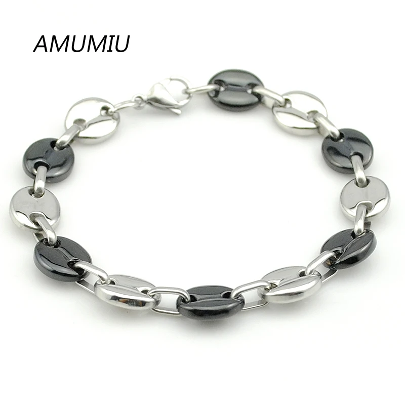 Комплект из колье и браслета нержавеющей стали 316L с бусинами 11 мм|necklace bracelet