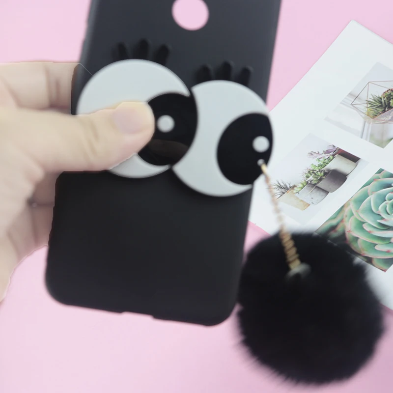 Мягкий чехол из ТПУ с объемным рисунком Больших Глаз Для Huawei Honor 9 Lite 9X 9A 9C 9S 9N 10i 20i 20