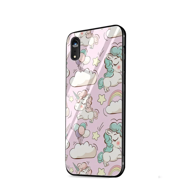 Стеклянный чехол из ТПУ с очаровательным животным для iPhone 5 5S SE 6 6s 7 8 Plus X XR XS Max |