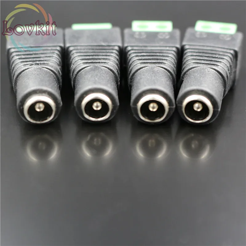 50/сумка гнездовой разъем Вилки для 5050/3528 SMD Светодиодная лента sigle цвет света DC
