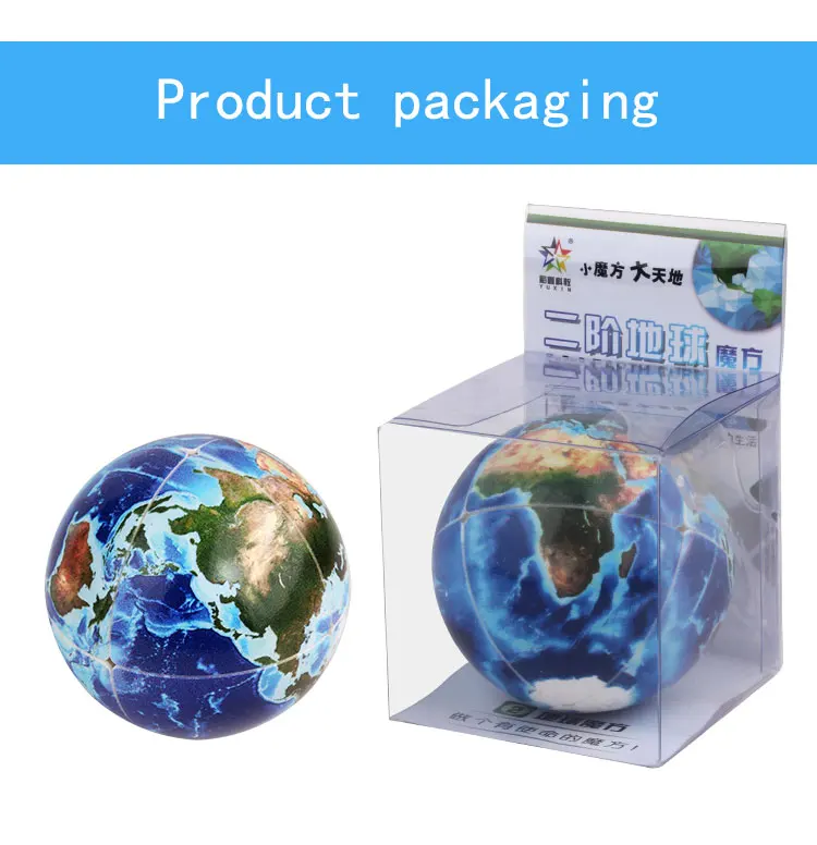 Новейший Yuxin Earth 2x2 волшебный куб головоломка профессиональный УФ Prinit Cubo Magico Новинка головоломка подарок идея день рождения развивающие игрушки