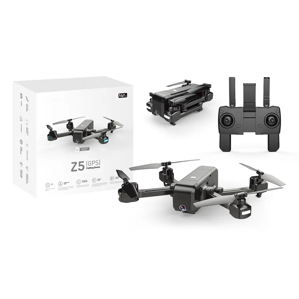Квадрокоптер SJRC Z5 RC профессиональный GPS RTF Wi Fi FPV 1080P камера с режим следования за