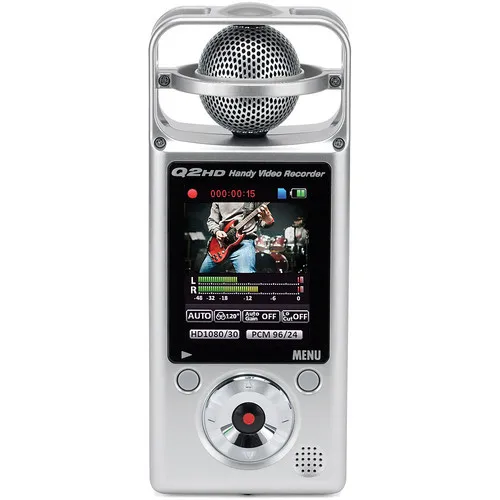 Белый ZOOM Q2HD 1080P HD Цифровая видеокамера рекордер Профессиональный голос mp3 рекордер SLR микро аудио запись звука - Цвет: Белый