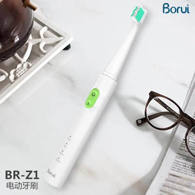 Новая AZ 1 звуковая электрическая зубная щетка перезаряжаемая USB зарядка 4 шт.