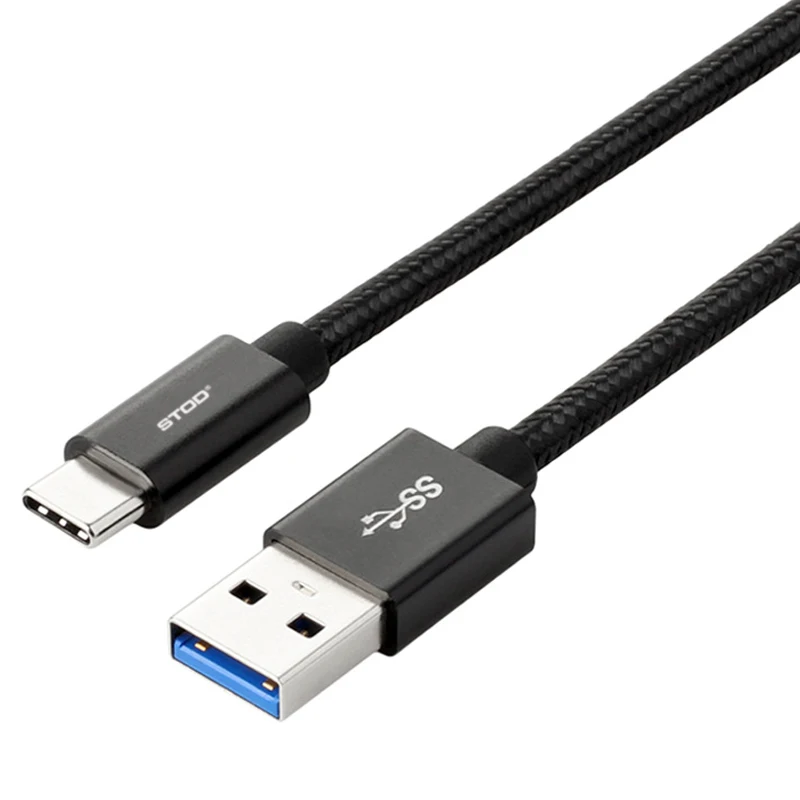 Кабель STOD USB 3 0 Type C для быстрой зарядки А 5 Гбит/с Samsung Galaxy S8 S9 Huawei P20 Mi 9 Oneplus LG G8|nylon