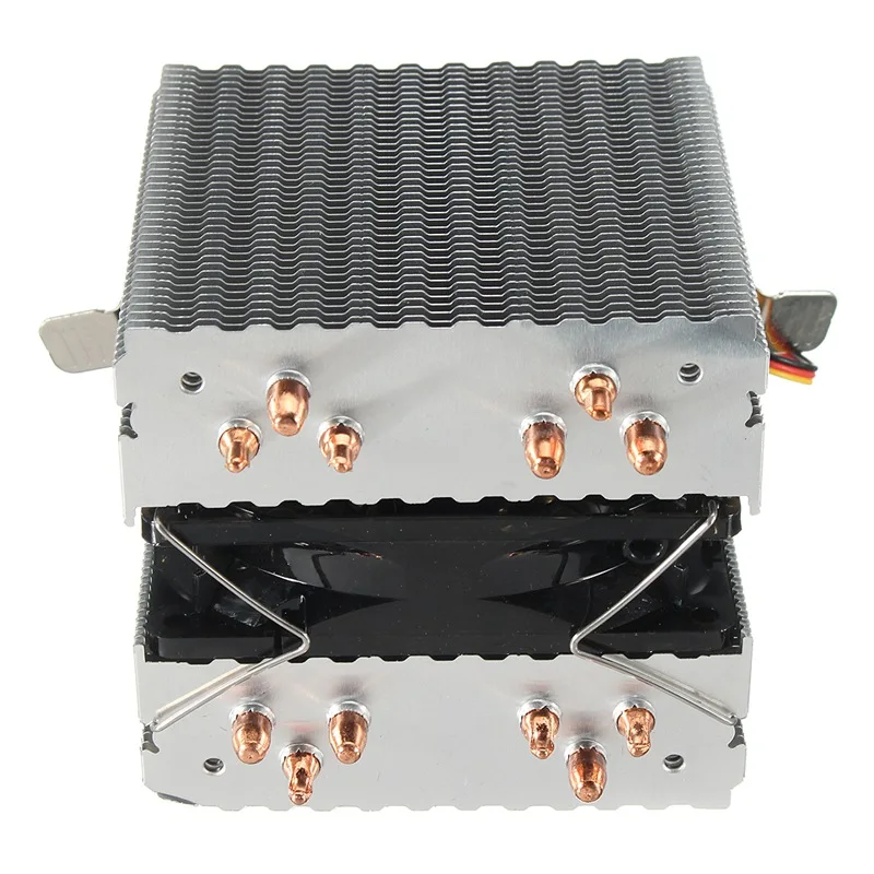 Светодиодный синий светильник Процессор вентилятор 6X тепловая трубка для Intel LAG