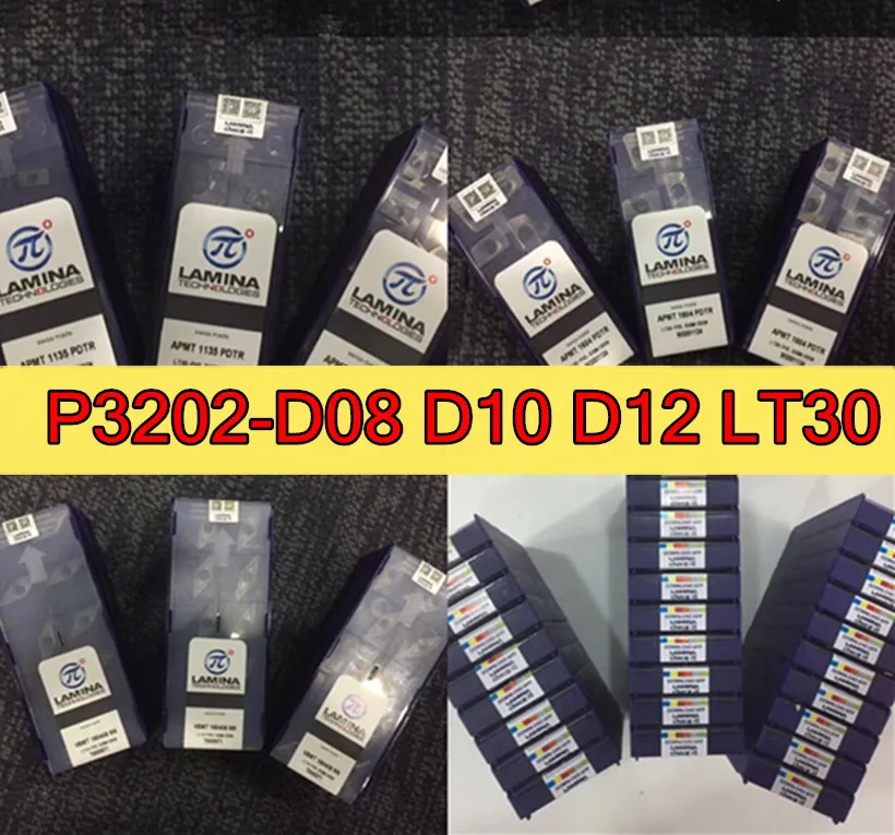 P3202 D08 D10 D12 LT30 10 шт./компл. 100% Швейцарский пластинки вставки карбида обработки: