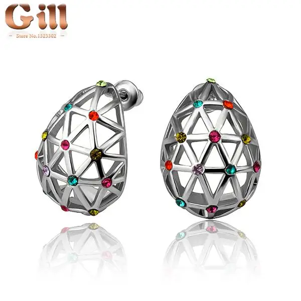 Pendientes Brincos E832 Wholesale Nickle Free Antiallergic 18k Real Plated Earrings For Women New Fashion Jewelry Shipping | Украшения и