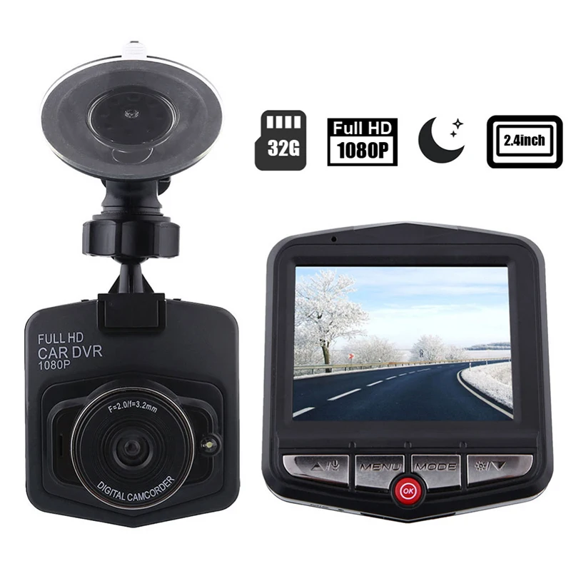 Горячая Распродажа Мини Автомобильный видеорегистратор GT300 Dashcam Full HD 1080 P видео