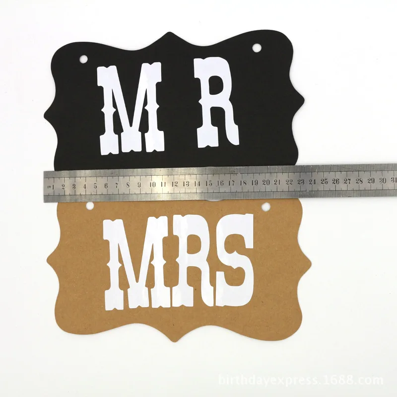 1 комплект реквизит для фотографий Mr & Mrs свадебные украшения невесты украшение