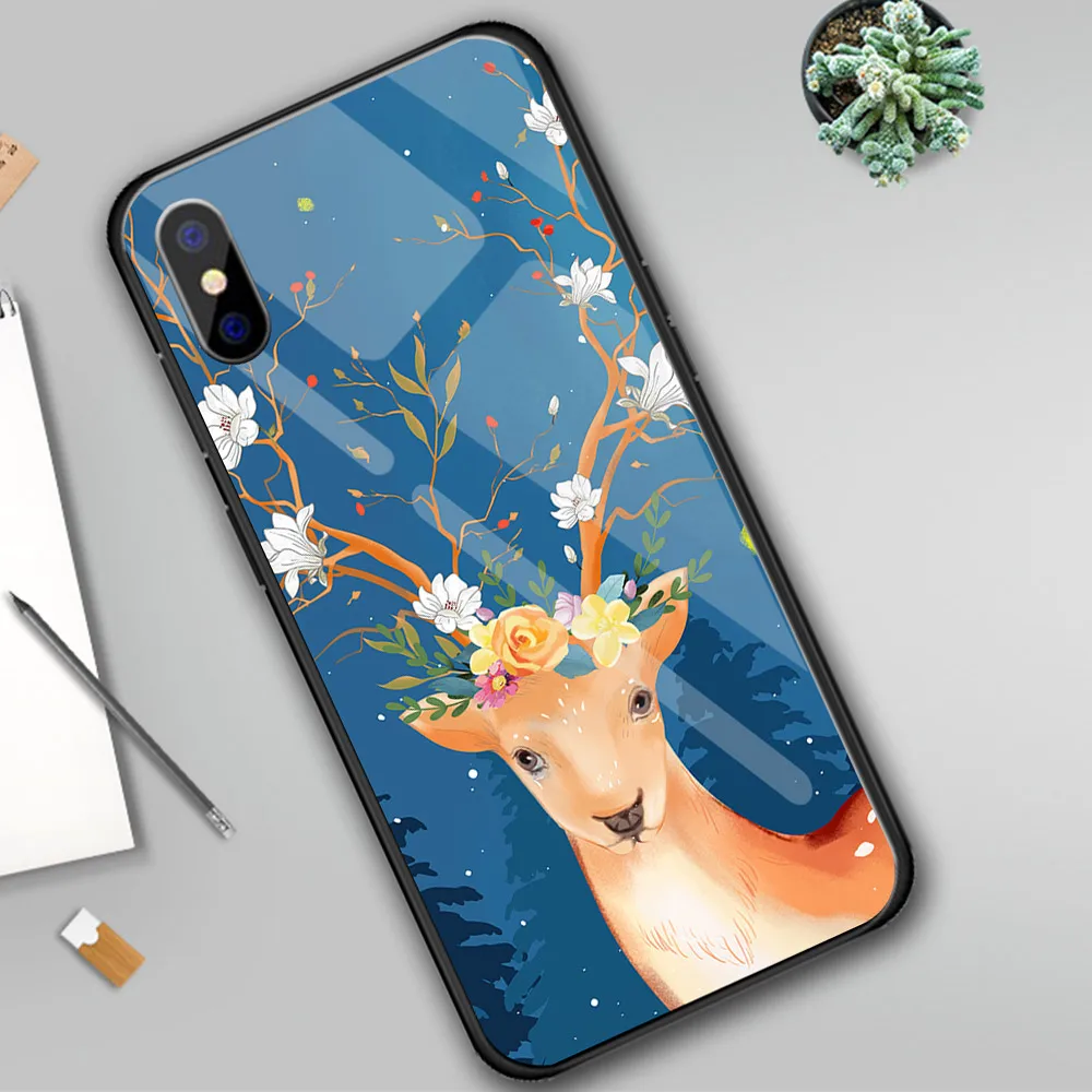 Милый стеклянный чехол с изображением ананаса авокадо для Iphone XS Max XR 8 7 6 5 5S