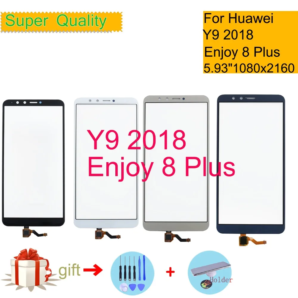 

Touchscreen For Huawei Y9 2018 Enjoy 8 Plus Touch Screen FLA-AL00 Touch Panel Sensor Digitizer Front Glass Outer Lens 5.93"