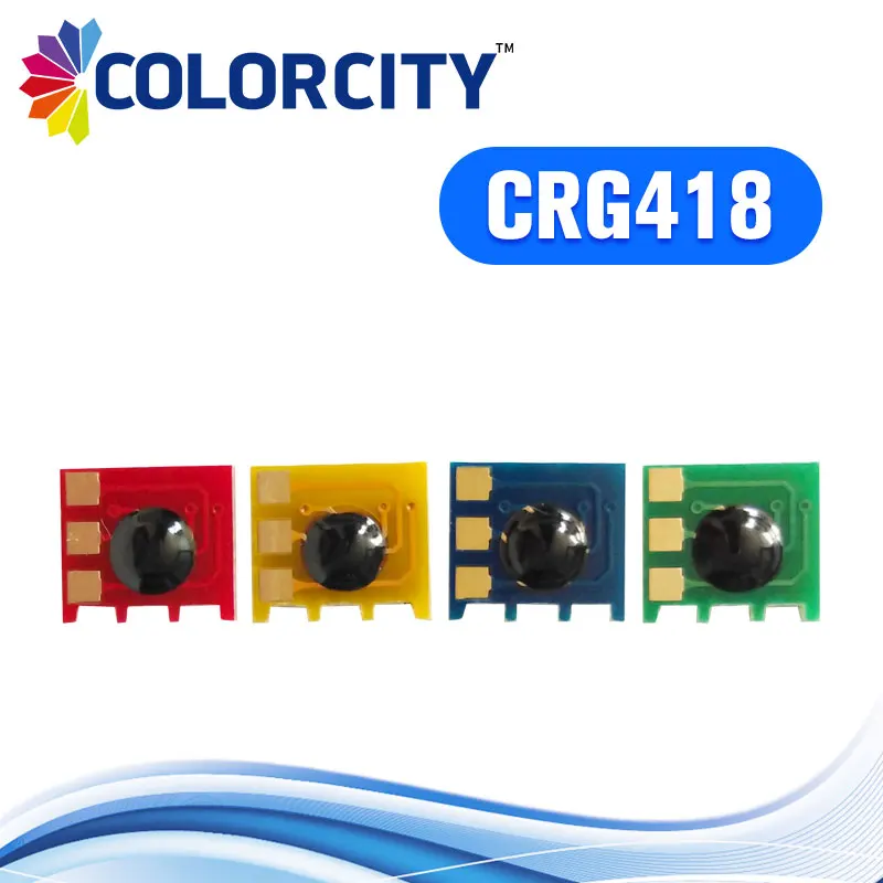 3 комплекта CRG418 тонер картридж чип для Canon CRG118/318/418/718 LBP 7200 7660 7660cdn MF8330 MF8350cn 8350 8380cdw