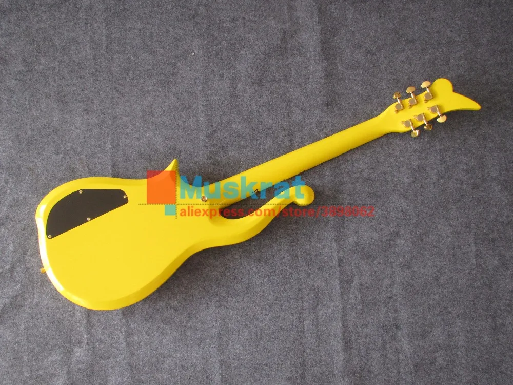 In stock !Prince cloud Electric guitar metal yellow color maple body and neck Free shipping hot sale | Спорт и развлечения