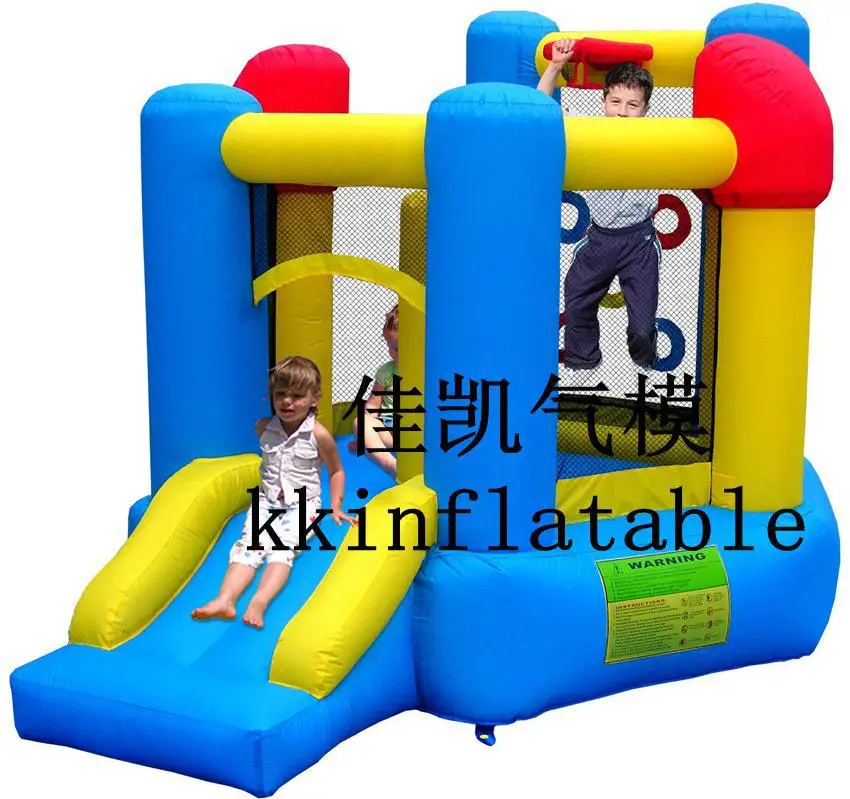 Детская игровая площадка замок воздушный шар горка и батут|castle slide|castle playgroundslide