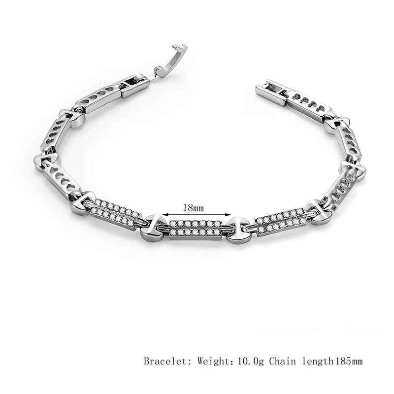 iMucci 2018 Trendy Hollow Alloy With AAA Cubic Zircon Charm Stone Bracelet Men Strand Bracelets Jewelry | Украшения и аксессуары