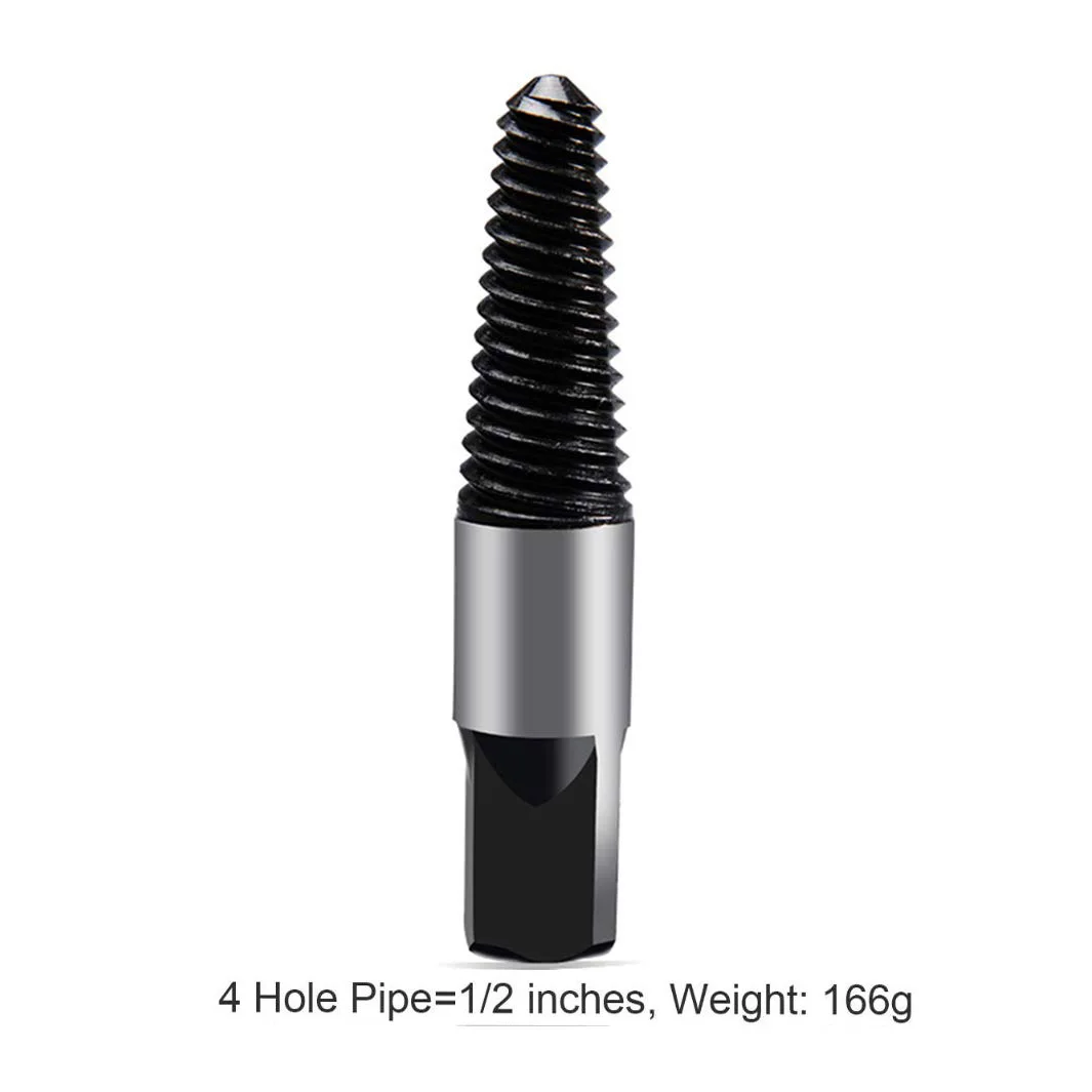 4 Hole Pipe Винт экстрактор трубы треугольник клапан кран сломанный провод сломанный винт экстрактор сломанной резьбы удаления резьбы инструмент для резьбы по дереву - Цвет: 4 Hole Pipe