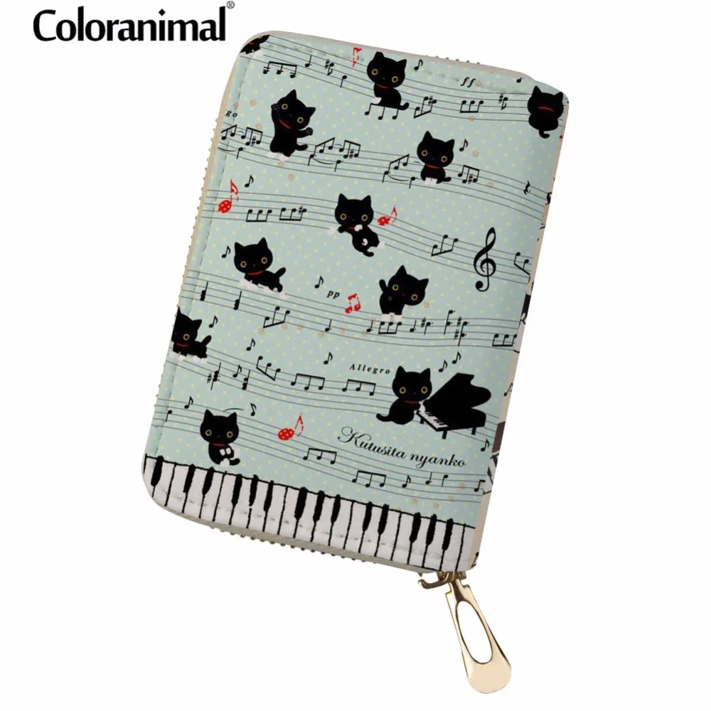 Coloranimal мульти карманные карты сумка из музыкальных нот На молнии Женские