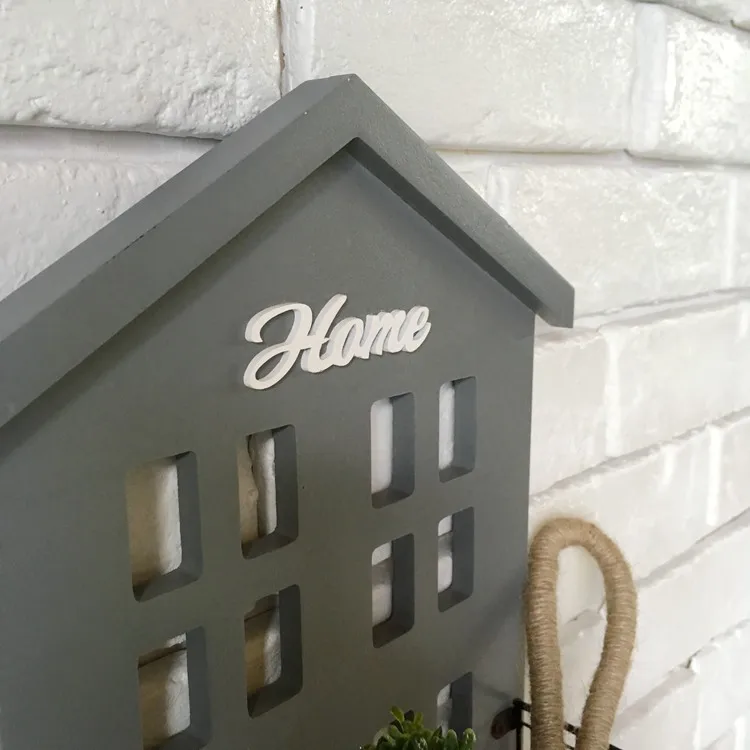 Металлическая корзина настенная полка деревянная вешалка для дома держатель