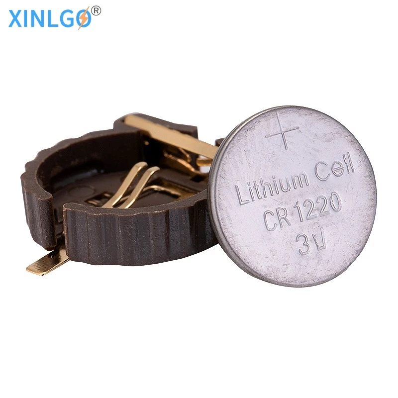 10PCS BS-1220-2 Button Battery Holder 50pcs CR1220 Cell Case Temperature Resistance 300 Degrees | Электроника