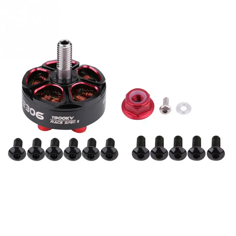 CW 1900KV EMAX Metal RSII 2306 3-6S CW CCW 1600KV 1700KV 1900KV FPV гоночный Квадрокоптер мотор запасная часть для радиоуправляемых моделей для дистанционного управления Дрон 12N14P - Цвет: CW 1900KV