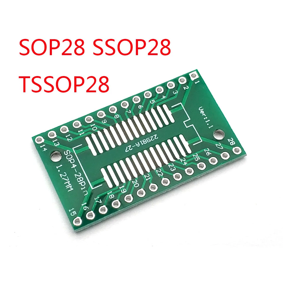 SSOP28 SOP28 TSSOP28 адаптер конвертер PCB плата 0 65/1 27 мм|board board|board to boardboard pcb |