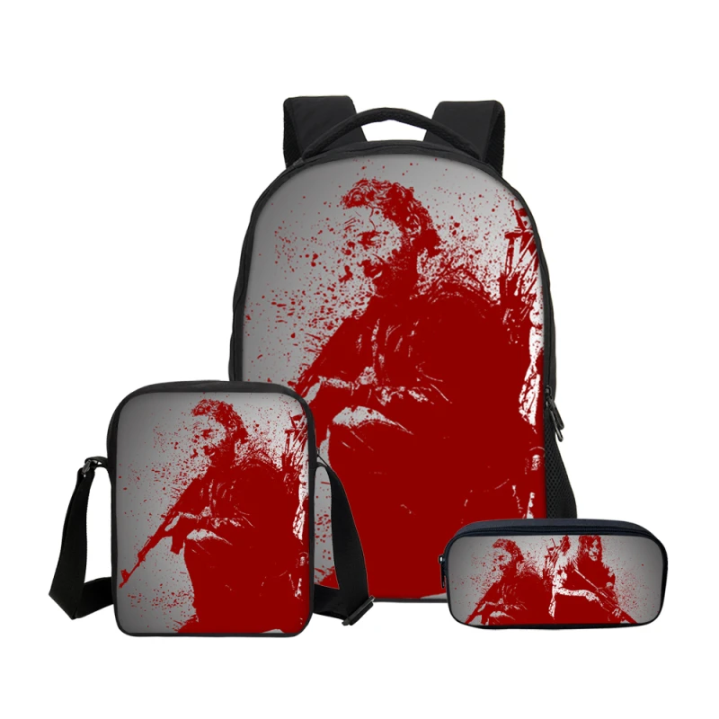 Hynes Eagle The Walking Dead 3D печать рюкзаки Карандаш сумка 3 шт./компл. Портфолио для школы