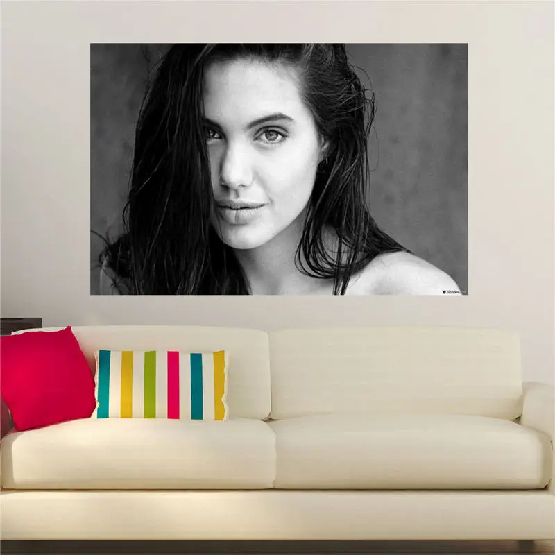 Новые приходят На Заказ Анджелина Джоли Home Decor Творческий Искусство Печати