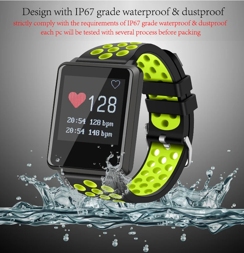 Цветной экран Bluetooth Smart Band Smartband Шагомер Браслет Синхронизации Телефонный звонок SMS анти-потерянный Для женщин человек браслет для iphone 8