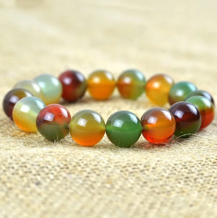 Натуральный павлин агат браслет модная пара Национальный стиль драгоценный