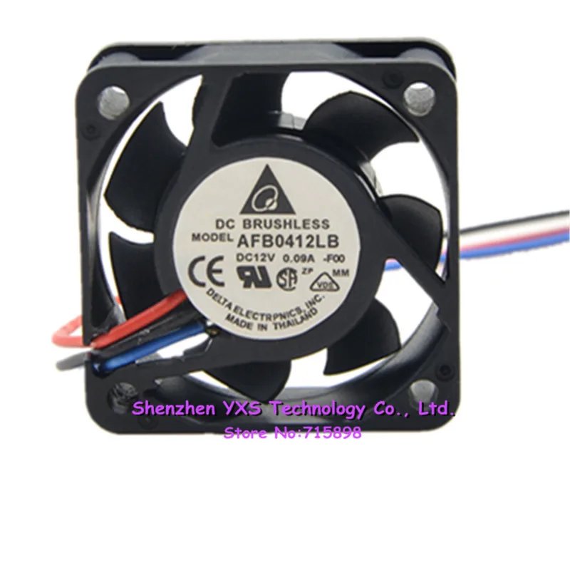 AFB0412LB 4015 40*40*15 мм 4 см DC 12V 0.09A 4000 об/мин тихий вентилятор охлаждения 3 провода |