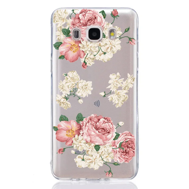 For Samsung Galaxy J1 J2 J3 J5 J7 prime J120 J320 J330 J530F TPU Colorful Soft Rose Flower Painted Desig Cover Case Fundas E331 |