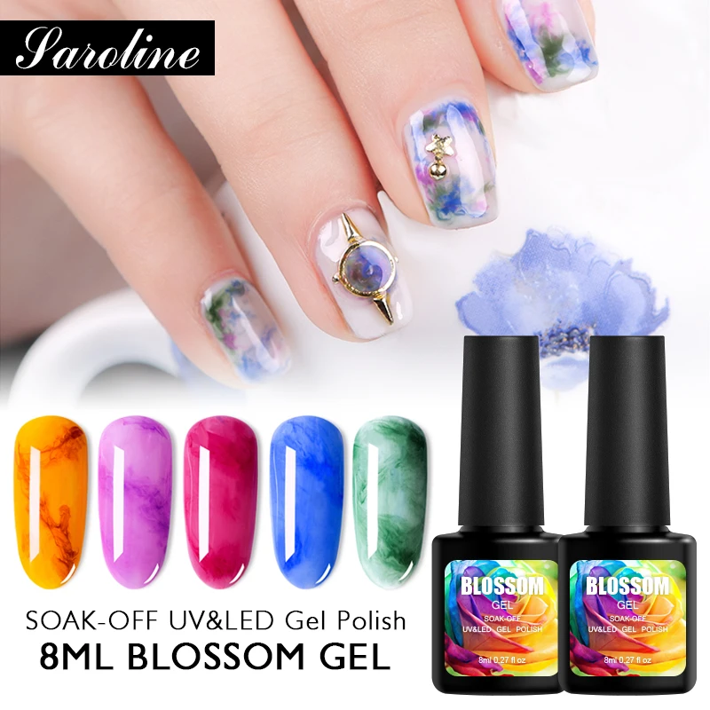 Halo лак для ногтей Soak Off цветущие УФ гель маникюр DIY полупостоянных Blossom Гибридный