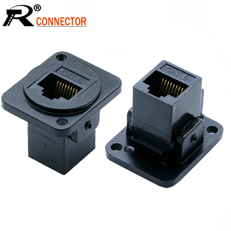 100 шт./лот 8P8C RJ45 CAT6 розетка монтажное гнездо адаптер Сеть Ethernet модульный разъем