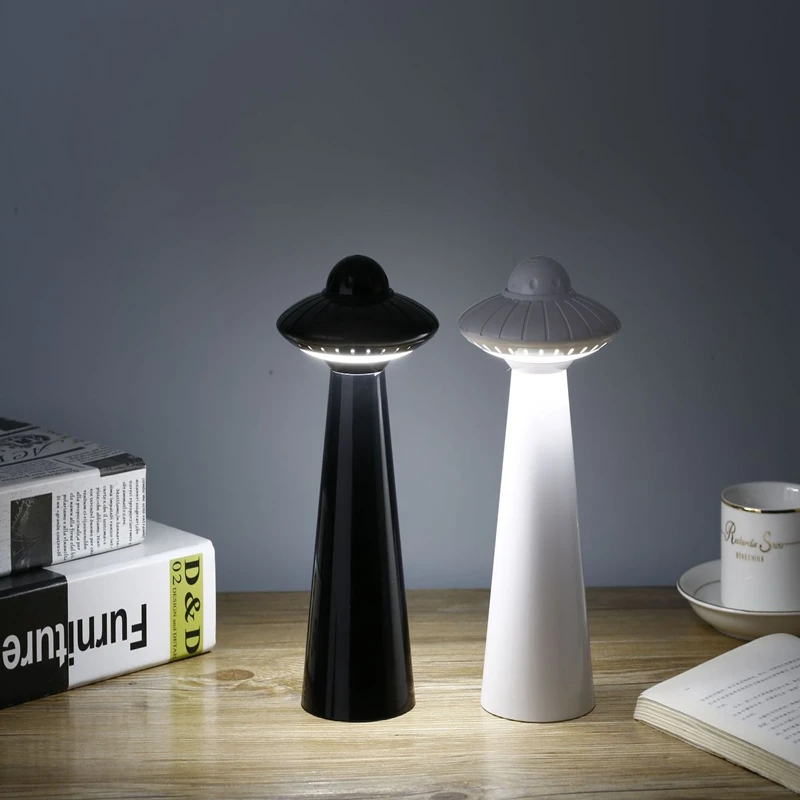 UFO затемняемый Мини светодиодный ночник USB перезаряжаемая настольная лампа для