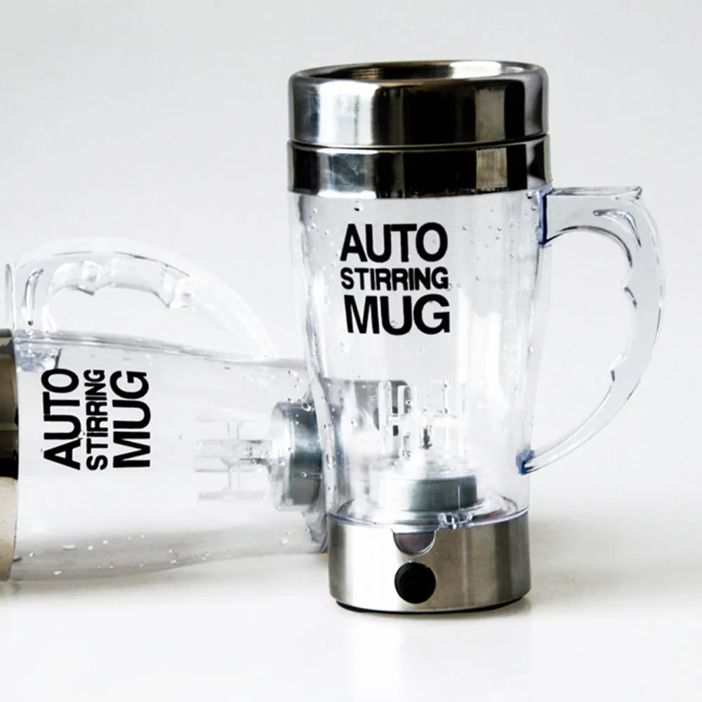Automatic Coffee Mixer Cup Portable 350ml Stainless Steel+Glass Kitchen Travel Grinding Beans Office | Дом и сад