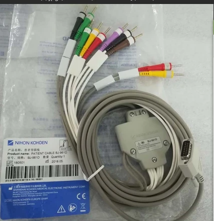 Оригинальный новый кабель Nihon Kohden ECG/EKG 9130 9020P 9022 9010 1350 IEC Банан 4 0 15PIN стандартный